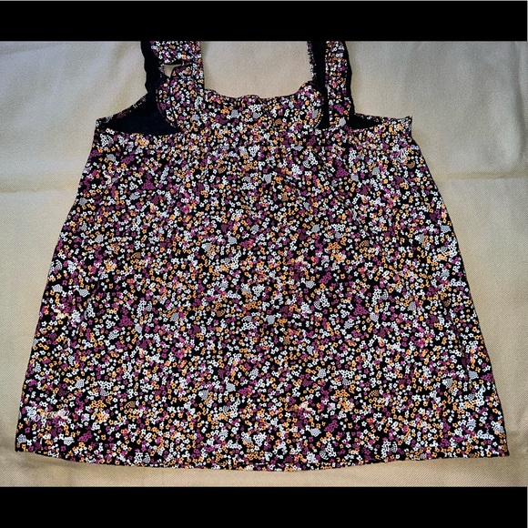 Volcom "Ditzy Dazed" Top - Black Floral Print - Flowy/Airy - Y2K - Junior's XL - Picture 8 of 16